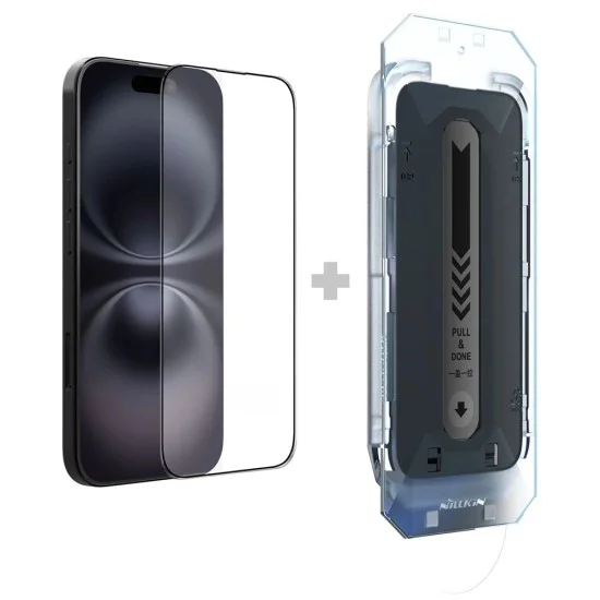 Стъклен протектор Nillkin CP+PRO Anti-Explosion с апликатор - iPhone 16 - Черен