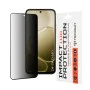 Стъклен протектор за Oppo A6 4G / A6x 4G / 5G / A6k 4G - 111D Privacy Full Glue - Techsuit - Черен