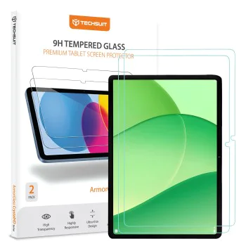 Стъклен протектор за Oppo Pad SE 11 / OnePlus Pad Lite - Techsuit ArmorGlass CrystalHD (2 броя) - Прозрачен