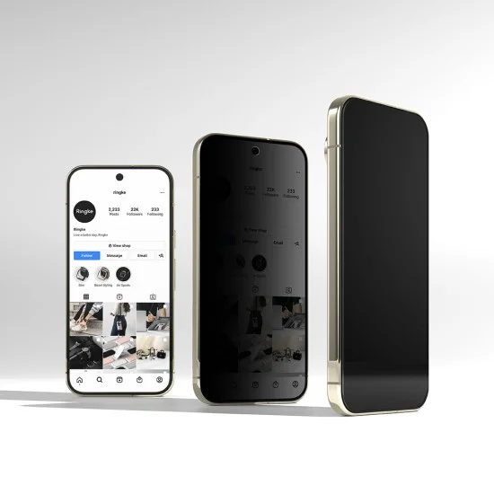 Стъклен протектор Ringke - Easy Slide Tempered Glass (2 бр.) - Google Pixel 9 Pro / 10 Pro / 11 Pro - Поверителен / Privacy