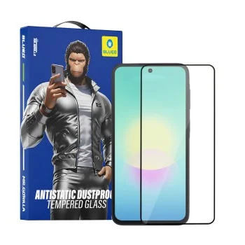 Стъклен протектор за Samsung Galaxy A27 5G / A37 5G / A57 5G - 2.5D Silk Full Cover HD Glass - Blueo - Черен