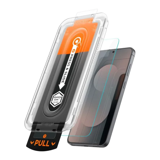 Стъклен протектор за Samsung Galaxy S25 FE - Spigen Glas.tR EZ-FIT Pro HD (2 броя) - Прозрачен