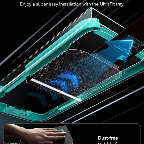 Стъклен протектор за Samsung Galaxy S26 Ultra - ESR Armorite Privacy - Черен