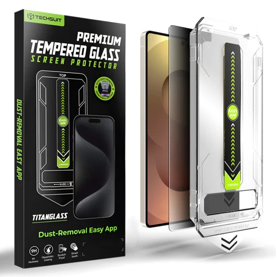 Стъклен протектор за Samsung Galaxy S26 Ultra - Techsuit TitanGlass CrystalHD - Privacy (поверителност)
