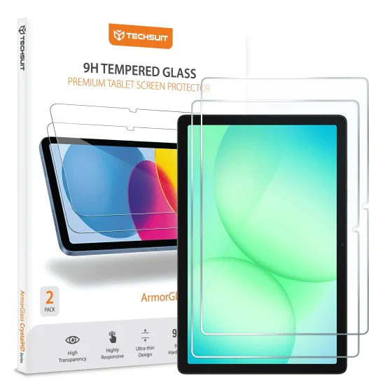 Стъклен протектор за Samsung Galaxy Tab A9/A11 Plus - Techsuit ArmorGlass CrystalHD (2 броя) - Прозрачен