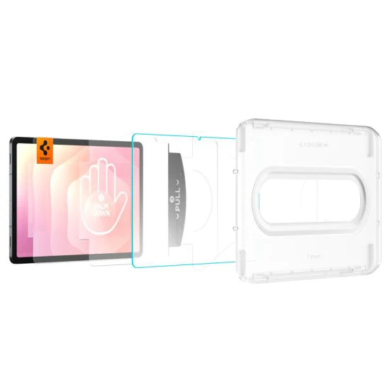 Стъклен протектор за Samsung Galaxy Tab S11 - Spigen Glas.TR EZ-FIT Pro - Прозрачен