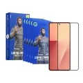 Стъклен протектор за Samsung Galaxy Z Flip7 / Z Flip8 - 2.5D Silk Full Cover HD Glass (5 броя) - Blueo - Черен