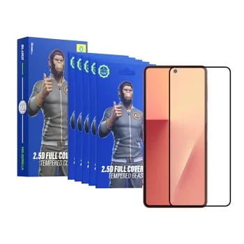 Стъклен протектор за Samsung Galaxy Z Flip7 / Z Flip8 - 2.5D Silk Full Cover HD Glass (5 броя) - Blueo - Черен