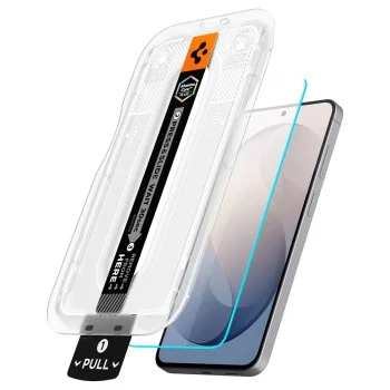 Стъклен протектор Spigen - (2 бр.) Glas.tR EZ-FIT Pro HD (AGL11811) - Samsung Galaxy S26 FE - Прозрачен