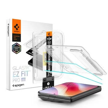 Стъклен протектор Spigen (2 бр.) Glas.tR EZ-FIT Pro HD (AGL12013) - iPhone Duo - Прозрачен