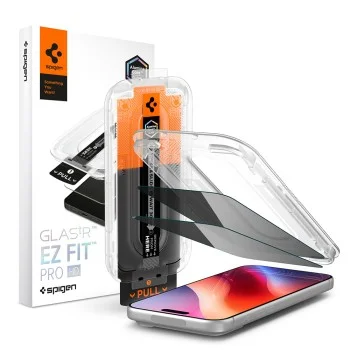 Стъклен протектор Spigen (2 бр.) Glas.tR EZ-FIT Pro HD (AGL12033) - iPhone 18 Pro Max - Поверителен / Privacy