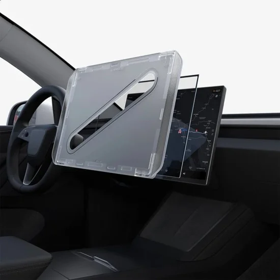 Стъклен протектор Spigen - GLAS.tR EZ Fit (AGL10820) - for 16'' Screen, Tesla 2026 Model Y Premium/Performance, 9H, AluminaCore Tech - Черен