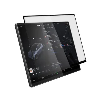 Стъклен протектор Spigen - GLAS.tR EZ Fit (AGL10820) - for 16'' Screen, Tesla 2026 Model Y Premium/Performance, 9H, AluminaCore Tech - Черен