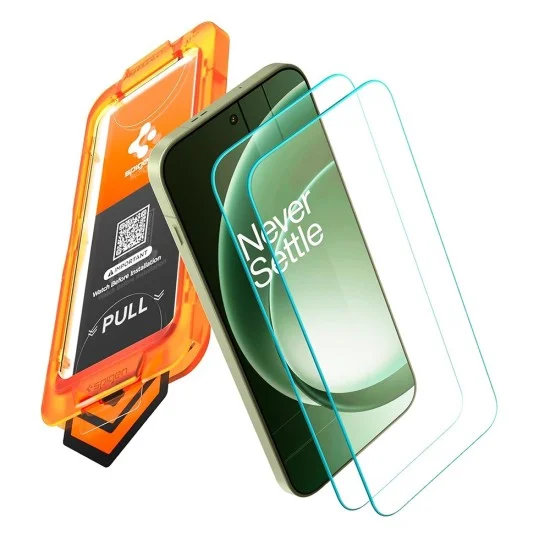 Стъклен протектор Spigen Glas.tR Align Master S (2 броя в комплект) (AGL11398) - OnePlus 15R - Прозрачен