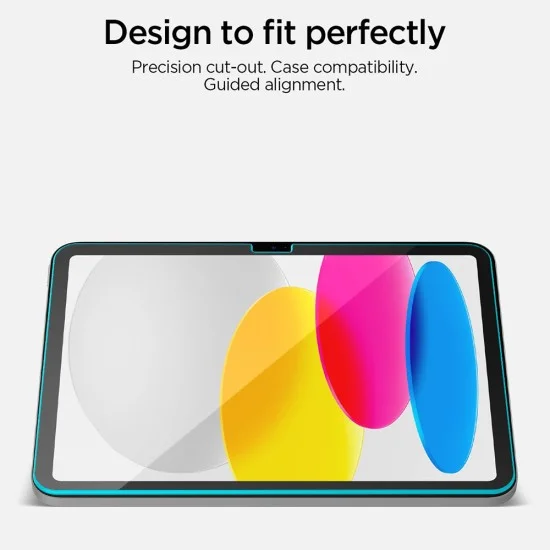 Стъклен протектор Spigen Glas.tR AlignMaster T (AGL11698) - iPad 10 (2022) 10.9 / 11 (2025) - Прозрачен