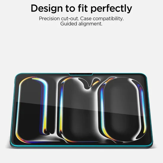 Стъклен протектор Spigen Glas.tR AlignMaster T (AGL11699) - iPad Pro 11 (2024/2025) - Прозрачен