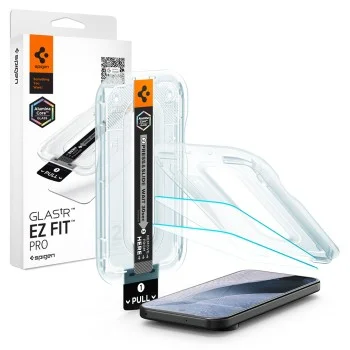 Стъклен протектор Spigen Glas.tR EZ-FIT Pro (AGL11485) (2 броя в комплект) - Google Pixel 11 Pro XL - Прозрачен
