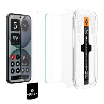 Стъклен протектор Spigen Glas.tR EZ-FIT Pro (AGL11682) (2 броя в комплект) - Nothing Phone (4a) - Прозрачен