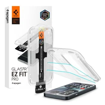 Стъклен протектор Spigen Glas.tR EZ-FIT Pro (AGL11682) (2 броя в комплект) - Nothing Phone (4a) - Прозрачен