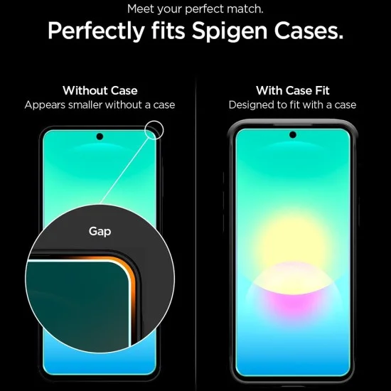 Стъклен протектор Spigen Glas.tR EZ-FIT Pro (AGL11809) (2 броя в комплект) - Samsung Galaxy A27 5G - Прозрачен