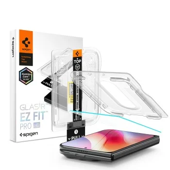 Стъклен протектор Spigen Glas.tR EZ-FIT Pro HD (AGL12014) - iPhone Duo - Прозрачен