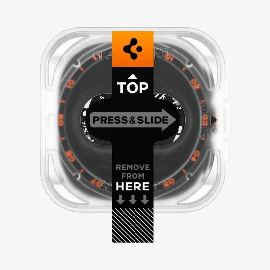 Стъклен протектор Spigen Glas.tR EZ Fit (AGL11758) (2 броя в комплект) - Samsung Galaxy Watch Ultra 2 - Прозрачен