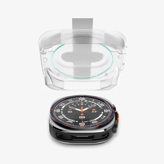 Стъклен протектор Spigen Glas.tR EZ Fit (AGL11758) (2 броя в комплект) - Samsung Galaxy Watch Ultra 2 - Прозрачен