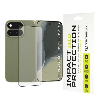 Стъклен протектор Techsuit - 111D Full Cover / Full Glue Glass - Google Pixel 11 Pro Fold - Черен