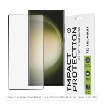 Стъклен протектор Techsuit 111D Full Cover / Full Glue Glass - Realme P4x 4G / P4 Lite 4G - Черен