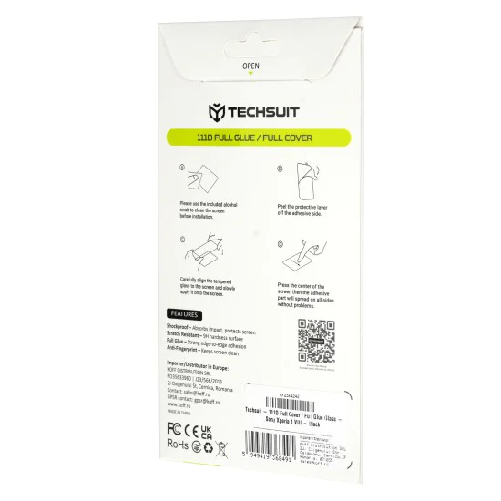 Стъклен протектор за Xiaomi 17T Pro - 111D Full Cover - Techsuit - Черен