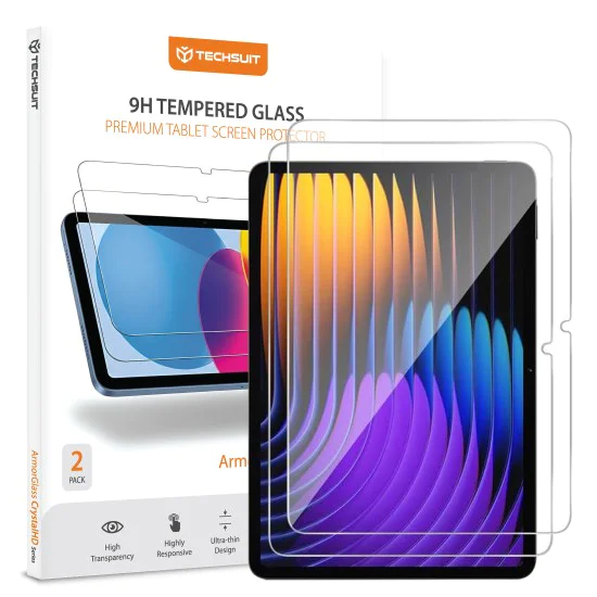 Стъклен протектор за Xiaomi Pad 7 / 7 Pro - Techsuit ArmorGlass CrystalHD (2 броя) - Прозрачен