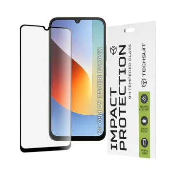 Стъклен протектор за Xiaomi Redmi A7 Pro 4G - 111D Full Cover - Techsuit - Черен