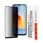 Стъклен протектор за Xiaomi Redmi A7 Pro 4G - 111D Privacy Full Glue - Techsuit - Черен