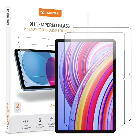 Стъклен протектор за Xiaomi Redmi Pad Pro / Poco Pad - Techsuit ArmorGlass CrystalHD (2 броя) - Прозрачен