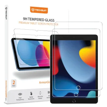 Стъклен протектор за iPad 10.2 (2019-2021) - Techsuit ArmorGlass CrystalHD (2 броя) - Прозрачен