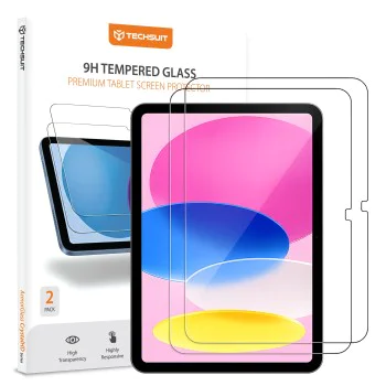 Стъклен протектор за iPad 10 (2022) / 11 (2025) - Techsuit ArmorGlass CrystalHD (2 броя) - Прозрачен