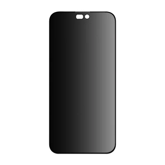 Стъклен протектор за iPhone 18 Pro - Anti-Peep Privacy Glass - Blueo - Матово черен