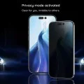 Стъклен протектор за iPhone 18 Pro Max - Anti-Peep Privacy Glass with Applicator Pro - Blueo - Черен