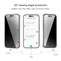 Стъклен протектор за iPhone 18 Pro Max - Anti-Peep Privacy Glass with Applicator Pro - Blueo - Черен