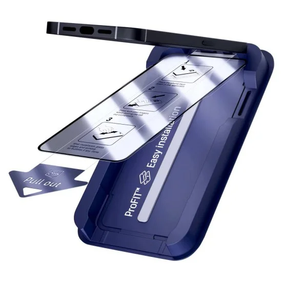 Стъклен протектор за iPhone 18 Pro Max / iPhone 17 Pro Max - HardGlass Max Screen Protector - 3mk - Черен
