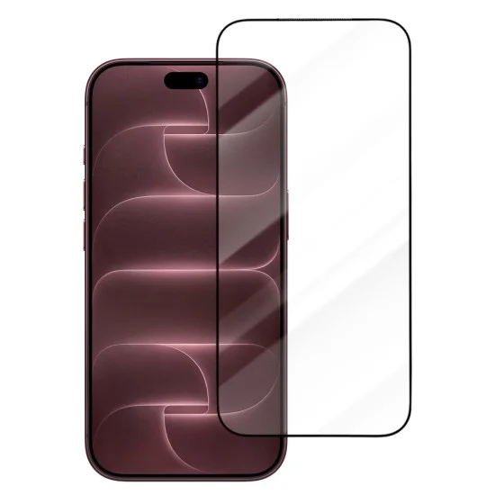 Стъклен протектор за iPhone 18 Pro Max / iPhone 17 Pro Max / iPhone 16 Pro Max - Drop-Resistant Tempered Glass + Applicator Pro - Blueo - Черен