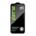 Стъклен протектор за iPhone 18 Pro / iPhone 17 Pro / iPhone 17 / iPhone 16 Pro - 3D Full Display Curved Edge HD Glass + Applicator - Blueo - Черен