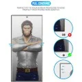 Стъклен протектор за iPhone 18 Pro / iPhone 17 Pro / iPhone 17 / iPhone 16 Pro - 3D Full Display Curved Edge HD Glass + Applicator - Blueo - Черен