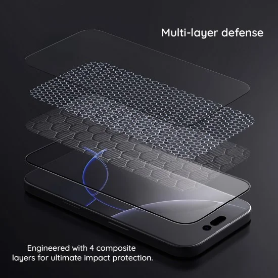 Стъклен протектор за iPhone Duo - CP+PRO Anti-Explosion with Applicator - Nillkin - Черен