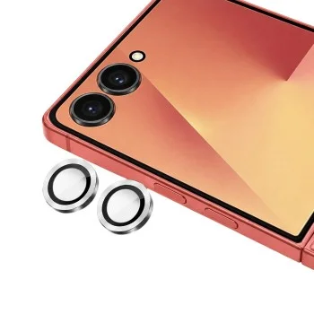 Стъклен протектор за камера за Samsung Galaxy Z Flip8 - Camera Lens Protector - Blueo - Сребрист