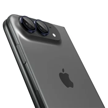 Стъклен протектор за камера Spigen - (2 бр.) Optik.tR EZ Fit Pro Camera Glass (AGL12011) - iPhone Duo - Тъмносин