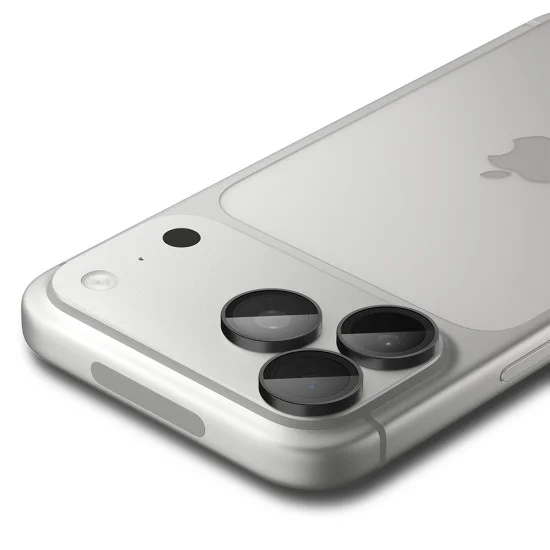Стъклен протектор за камера Spigen - (2 бр.) Optik.tR EZ Fit Pro Camera Glass (AGL12043) - iPhone 18 Pro / iPhone 18 Pro Max - Тъмносив