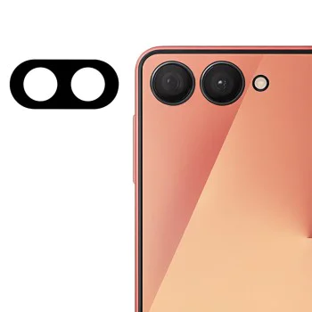 Стъклен протектор за камера – Techsuit Full Camera Glass – Samsung Galaxy Z Flip7 – Черен
