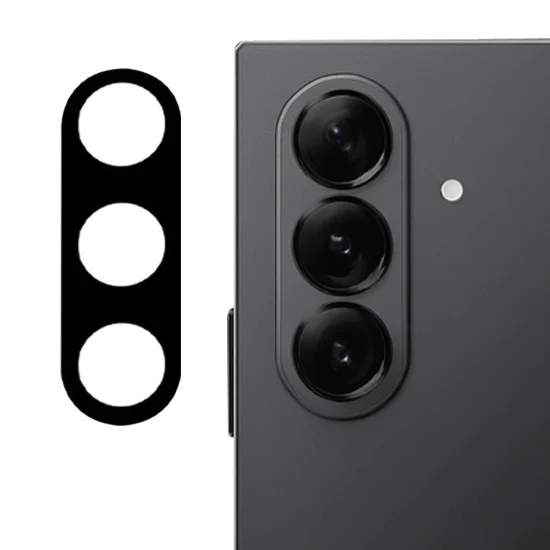 Стъклен протектор за камера – Techsuit Full Camera Glass – Samsung Galaxy Z Fold7 – Черен