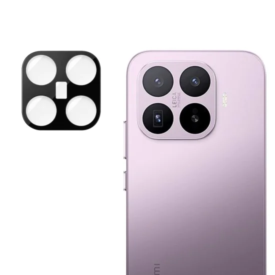 Стъклен протектор за камера за Xiaomi 17T - Full Camera Glass - Techsuit - Черен